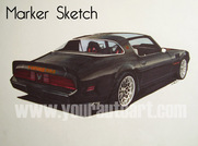 Basic car rendering of Pontiac Trans Am